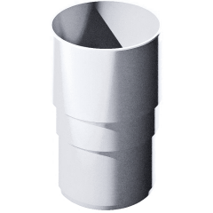 Соединитель трубы Verat 125/82 белый