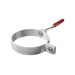 VERAT хомут трубы универсальный L=180мм, белый, шт.