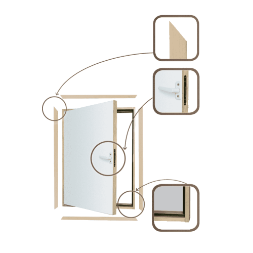 FAKRO Дверь карнизная DWK 70*110