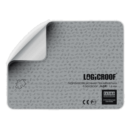 ПВХ Logicroof V-GR 1,5 мм мембрана серая 2,05x20 м