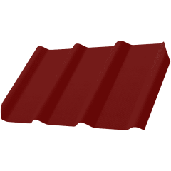 Фиброчерепица Decover 40/300 1750x980x5,8 мм рубин