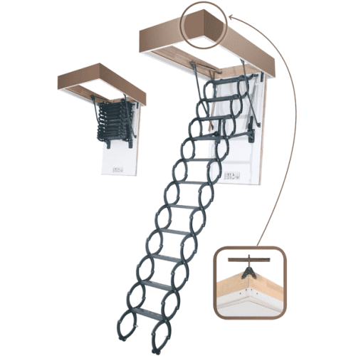 FAKRO Лестница ножничная термоизоляционная LST  50*80/280