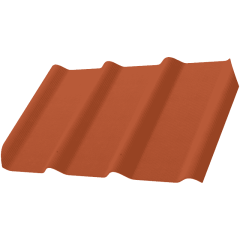 Фиброчерепица Decover 40/300 870x980x5,8 мм оранжевый